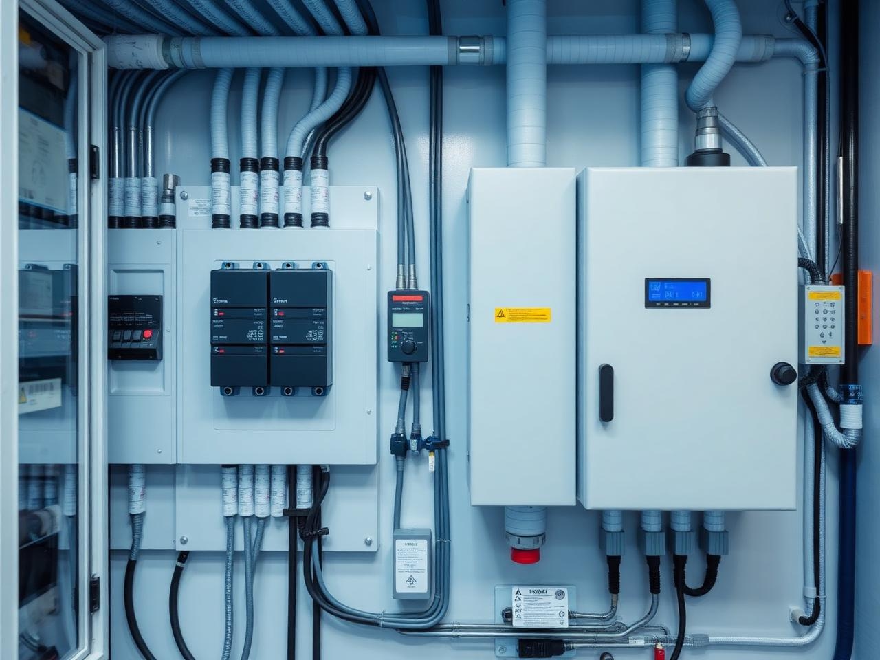 Quadro elétrico com inversor e proteções